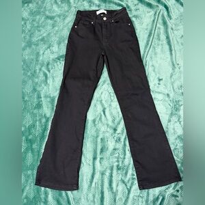 Women’s Flare Wax Jean Classic Black Denim
